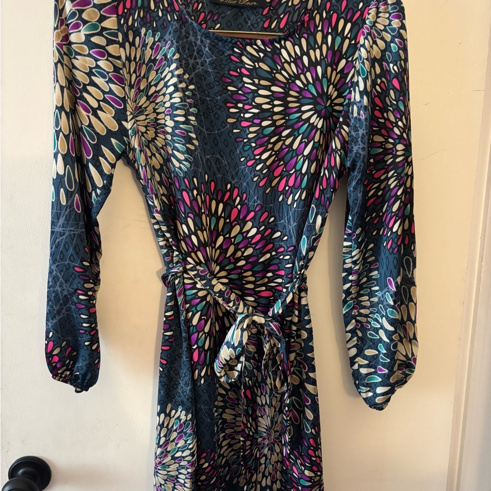 Elegant Multicolor Patterned Dress